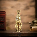 GobekUsa Golden Leopard Cheetah Resin Animal Sculpture Figurine