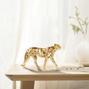 GobekUsa Golden Leopard Cheetah Resin Animal Sculpture Figurine