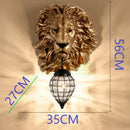 GobekUsa King Crystal Wall Lamp for Bedroom Living Room Hotel Club Decor