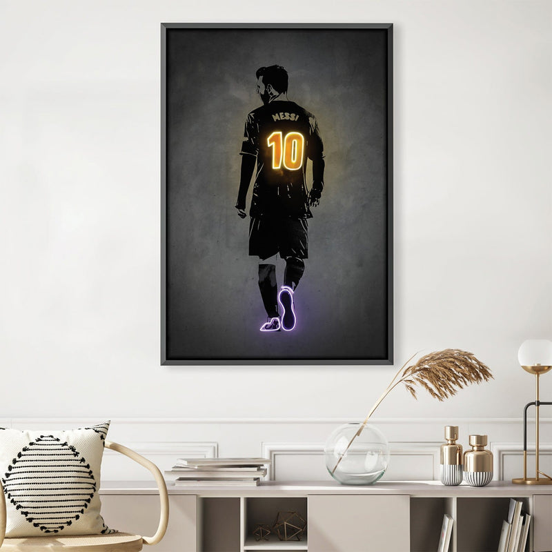 Golden Messi Canvas