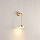 GobekUsa Golden Metal LED Sconce: Stylish Round Wall Mounted Lamp for Bedrooms