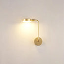 GobekUsa Golden Metal LED Sconce: Stylish Round Wall Mounted Lamp for Bedrooms