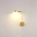 GobekUsa Golden Metal LED Sconce: Stylish Round Wall Mounted Lamp for Bedrooms