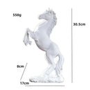 Golden metallic horse resin sculpture living room animal decor by Decorbites