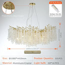 GobekUsa Golden Money Tree Crystal Chandelier for Elegant Home Décor