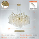 GobekUsa Golden Money Tree Crystal Chandelier for Elegant Home Décor