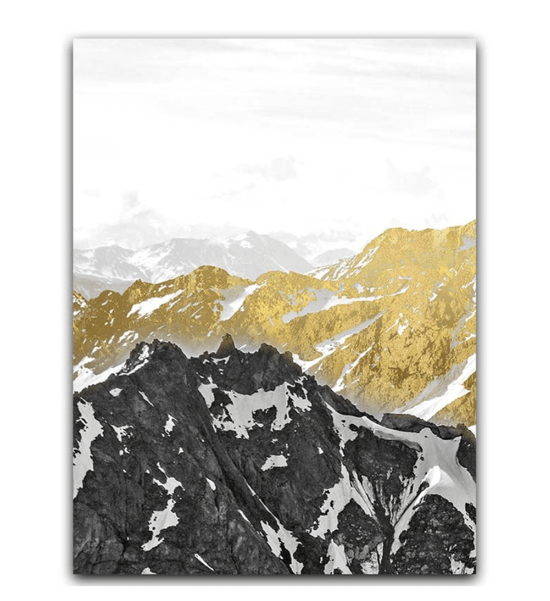 Golden Mountain Canvas