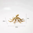 GobekUsa Golden Octopus Metal Sculpture - Home Decor Figurine