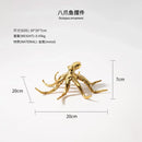 GobekUsa Golden Octopus Metal Sculpture - Home Decor Figurine