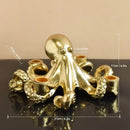 GobekUsa Golden Octopus Sculpture Candle Holder Candelabrum for Home Decoration