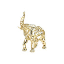 GobekUsa Golden Openwork Animal Sculpture Set for Home Decoration