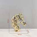 GobekUsa Golden Openwork Animal Sculpture Set for Home Decoration
