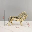 GobekUsa Golden Openwork Animal Sculpture Set for Home Decoration