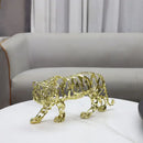 GobekUsa Golden Openwork Animal Sculpture Set for Home Decoration