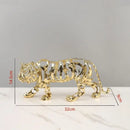 GobekUsa Golden Openwork Animal Sculpture Set for Home Decoration