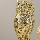 GobekUsa Golden Openwork Animal Sculpture Set for Home Decoration