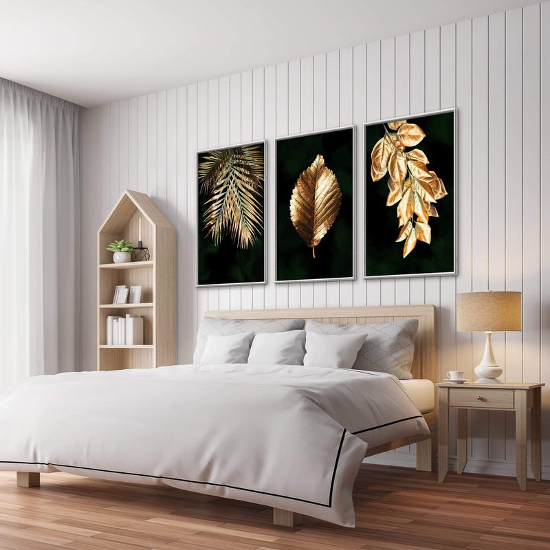 Golden Plants Canvas