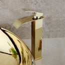 GobekUsa Golden Plated Ceramic Basin Sink & Faucet Tap Set with Pop Drain