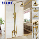 GobekUsa Golden Polished Shower Head with High Pressure Aerator Nozzle