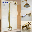 GobekUsa Golden Polished Shower Head with High Pressure Aerator Nozzle