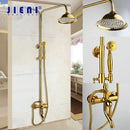 GobekUsa Golden Polished Shower Head with High Pressure Aerator Nozzle