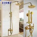 GobekUsa Golden Polished Shower Head with High Pressure Aerator Nozzle