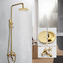 GobekUsa Golden Polished Shower Head with High Pressure Aerator Nozzle