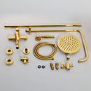 GobekUsa Golden Polished Shower Head with High Pressure Aerator Nozzle