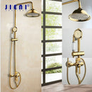 GobekUsa Golden Polished Shower Head with High Pressure Aerator Nozzle