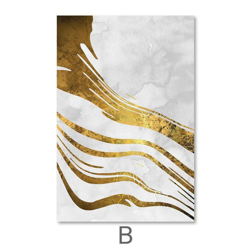 Golden Ripple Canvas