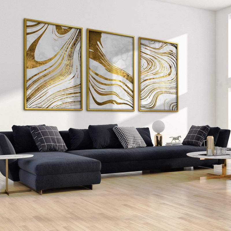 Golden Ripple Canvas