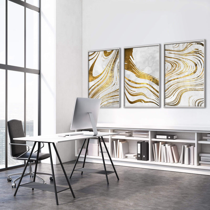 Golden Ripple Canvas