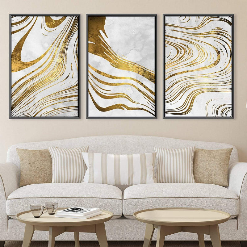 Golden Ripple Canvas