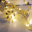 GobekUsa Golden Silver Leaf Fairy Lights for Events
