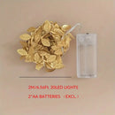 GobekUsa Golden Silver Leaf Fairy Lights for Events