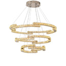 GobekUsa Circular Crystal Pendant Light Chandelier for Living Room
