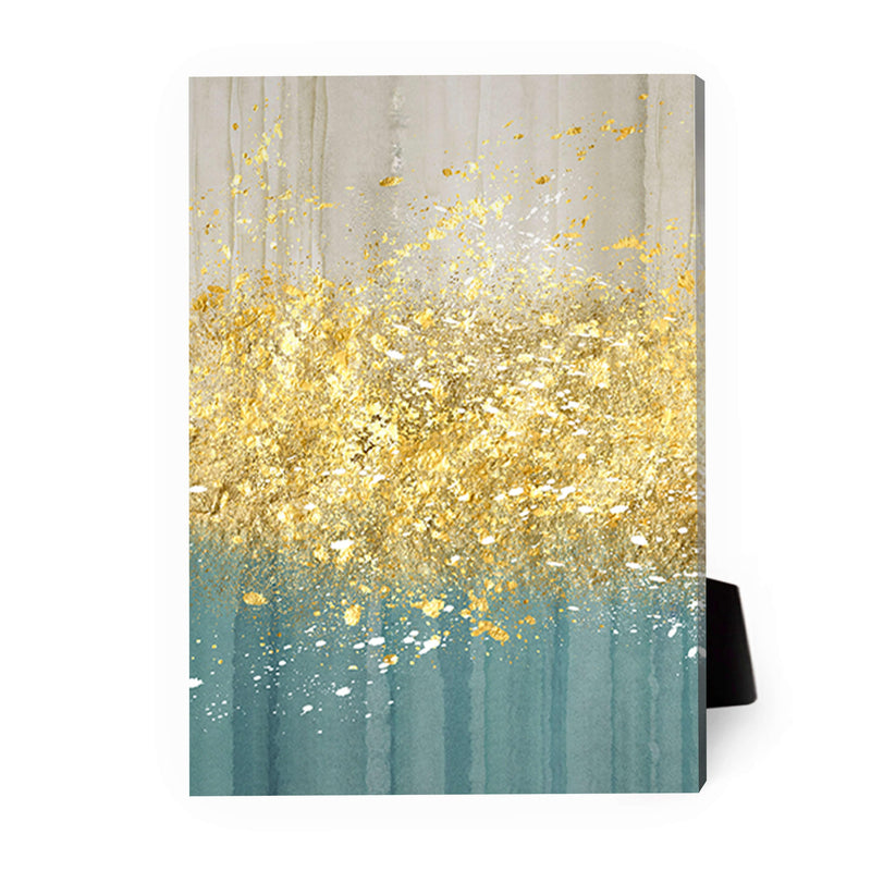 Golden Splash C Desktop Canvas