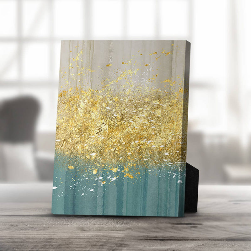 Golden Splash C Desktop Canvas