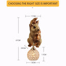GobekUsa Cute Squirrel Resin LED Wall Lamps for Home Decor and Lighting