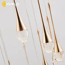 GobekUsa Crystal Staircase Chandelier for Luxe Home Decor