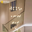 GobekUsa Crystal Staircase Chandelier for Luxe Home Decor