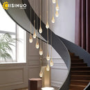GobekUsa Crystal Staircase Chandelier for Luxe Home Decor