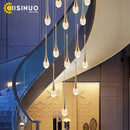 GobekUsa Crystal Staircase Chandelier for Luxe Home Decor