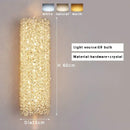 GobekUsa Crystal Beads Wall Lamp LED Light Fixture for Home Decor & Living Room