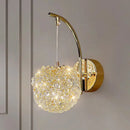 GobekUsa Crystal Beads Wall Lamp LED Light Fixture for Home Decor & Living Room