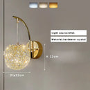 GobekUsa Crystal Beads Wall Lamp LED Light Fixture for Home Decor & Living Room