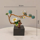 GobekUsa Golden Tree Plum Blossom Crystal Handicraft Décor for Home Settings