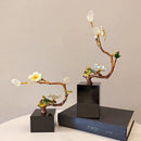 GobekUsa Golden Tree Plum Blossom Crystal Handicraft Décor for Home Settings