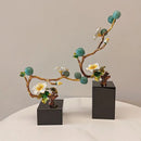 GobekUsa Golden Tree Plum Blossom Crystal Handicraft Décor for Home Settings