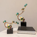 GobekUsa Golden Tree Plum Blossom Crystal Handicraft Décor for Home Settings